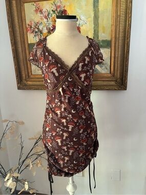 Fairycore Mushroom Autumn Fall Dress Size XL